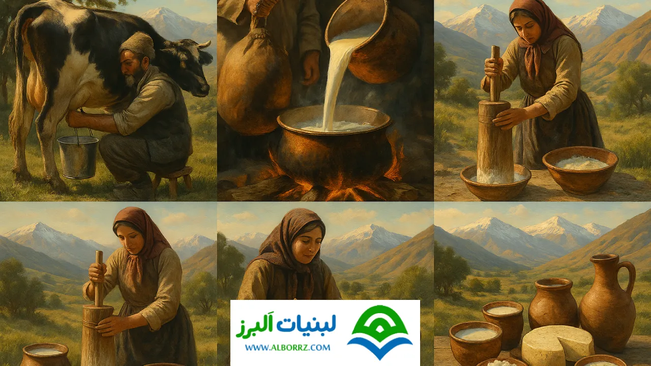 لبنیات سنتی طالقان | فرآیند تولید